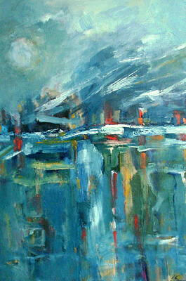 The impending storm 24x36 inches