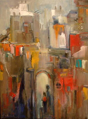 The old city 18x24 inches