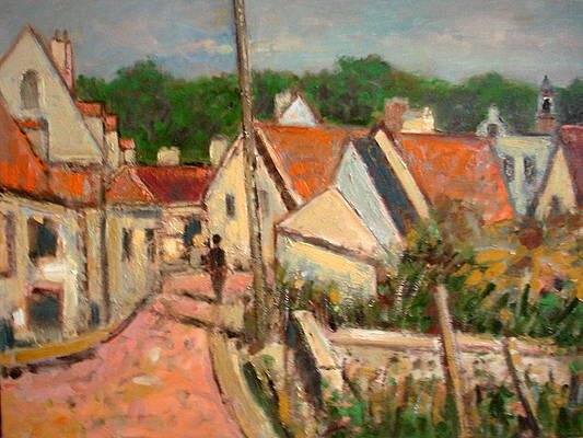 The village entrance 16x20 inches