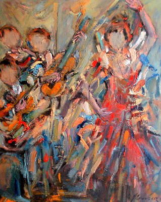 Flamenco the way I see it 24x30 inches