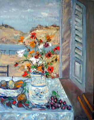 a window bouquet 24x30 inches