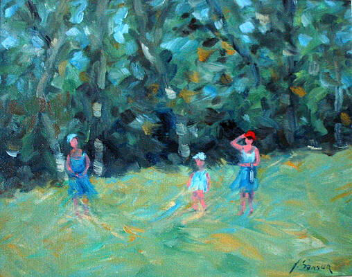 A morning stroll 9x12 inches