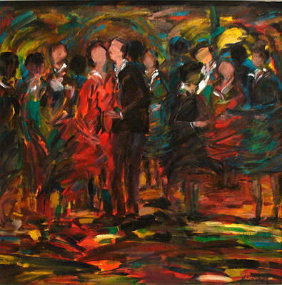The party 20x20 inches