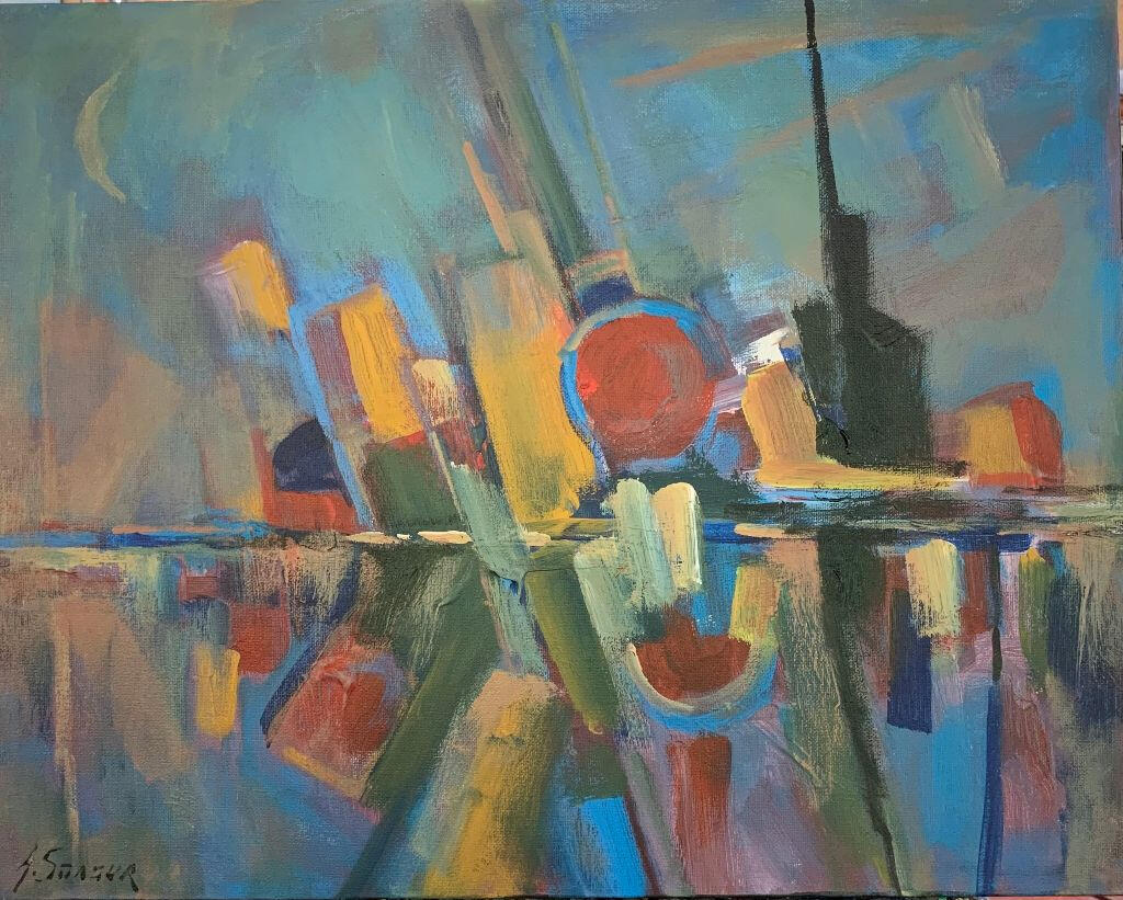 "Reflections" 16x20 inch acrylic on canvas