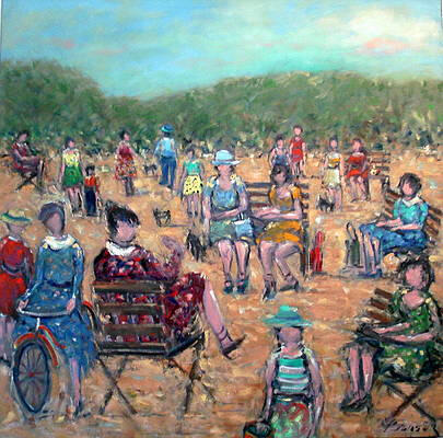 At the park 36x36x1.5 inches