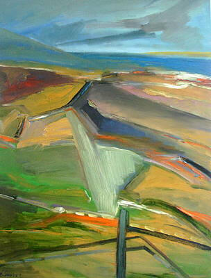 a suburban landscape III 30x40x0.75 inches