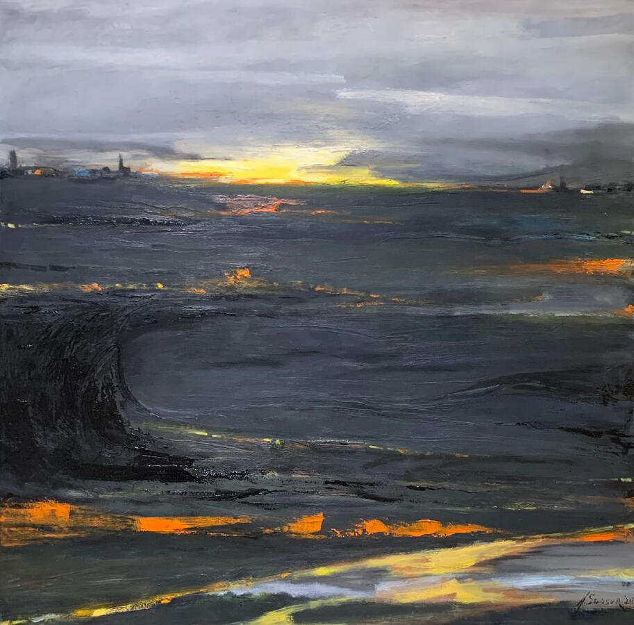 black sea 36x36x1.5 inches